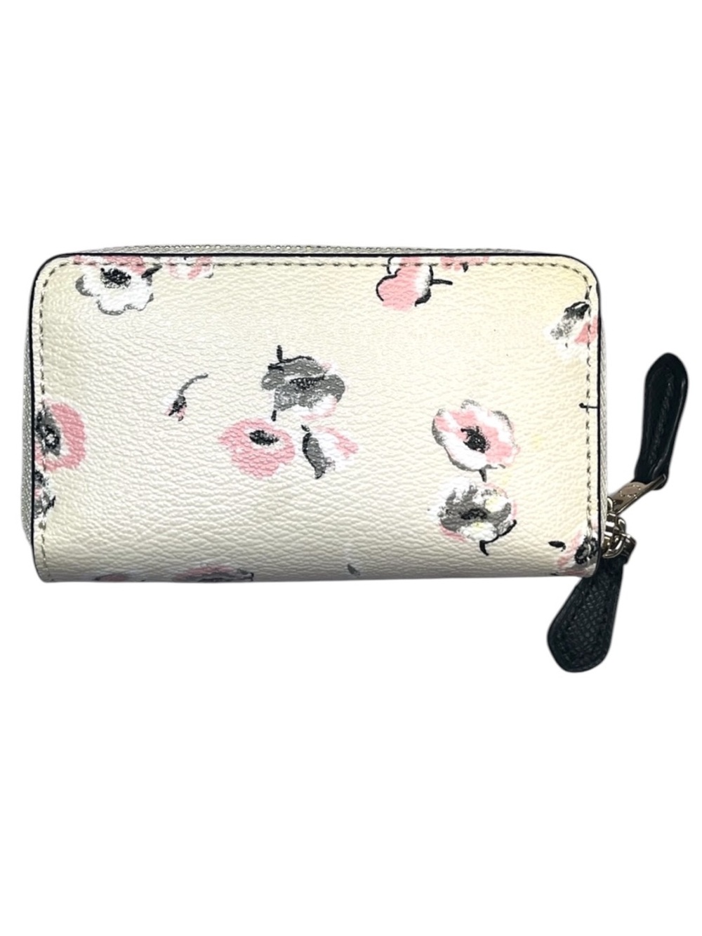 Coach Wildflower Floral Print Double Zipper Accordion Wallet Card Holder - Picture 2 of 14